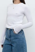Load image into Gallery viewer, ATM x Made in Peru x Ultra Soft Ribbed White Long Sleeve (S, M)