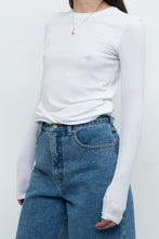 Load image into Gallery viewer, ATM x Made in Peru x Ultra Soft Ribbed White Long Sleeve (S, M)