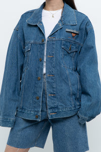 Vintage x HARLEY DAVIDSON CAFÉ Midwash Denim Embroidered Jacket (XS-L)