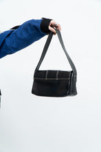 Load image into Gallery viewer, Vintage x Made in Argentina x CARLA DANELLI Black Stitched Leather Purse