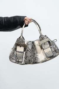 Vintage x TIFFANY Faux Leather Snakeskin Purse