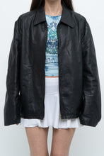 Load image into Gallery viewer, Vintage x Black Leather Classic Obersized Jacket (S, M)
