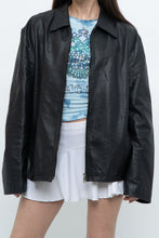 Load image into Gallery viewer, Vintage x Black Leather Classic Obersized Jacket (S, M)