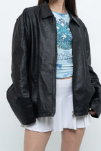 Load image into Gallery viewer, Vintage x Black Leather Classic Obersized Jacket (S, M)