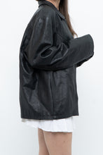 Load image into Gallery viewer, Vintage x Black Leather Classic Obersized Jacket (S, M)