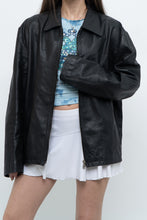 Load image into Gallery viewer, Vintage x Black Leather Classic Obersized Jacket (S, M)