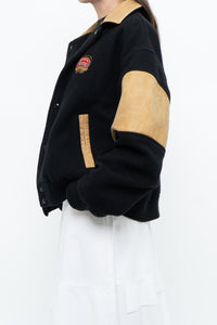 Vintage x Made in Canada x Okanagan Spring Leather, Wool Varsity Jacket (XS-L)