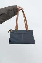 Load image into Gallery viewer, Vintage x Denim Faux Leather Belted Purse