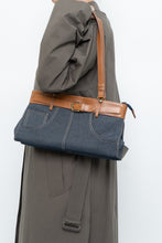 Load image into Gallery viewer, Vintage x Denim Faux Leather Belted Purse