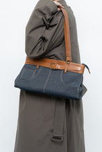 Load image into Gallery viewer, Vintage x Denim Faux Leather Belted Purse