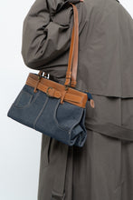 Load image into Gallery viewer, Vintage x Denim Faux Leather Belted Purse