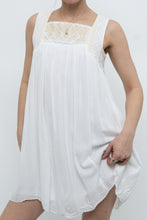 Load image into Gallery viewer, Modern x HAZEL Cotton-blend Embroidered Cream Dress (XS, S)