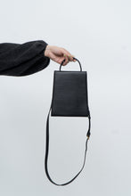 Load image into Gallery viewer, JAMIE WANDER x Black Leather Structered Purse