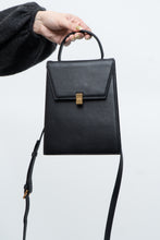 Load image into Gallery viewer, JAMIE WANDER x Black Leather Structered Purse
