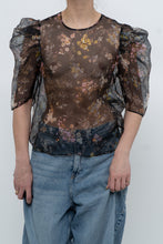 Load image into Gallery viewer, CINQ A SEPT x Sheer Floral Blouse (XS, S)
