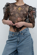 Load image into Gallery viewer, CINQ A SEPT x Sheer Floral Blouse (XS, S)