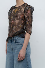 Load image into Gallery viewer, CINQ A SEPT x Sheer Floral Blouse (XS, S)