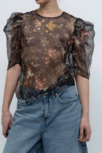 Load image into Gallery viewer, CINQ A SEPT x Sheer Floral Blouse (XS, S)