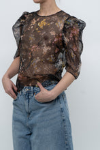Load image into Gallery viewer, CINQ A SEPT x Sheer Floral Blouse (XS, S)