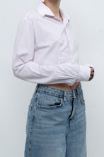 Load image into Gallery viewer, Vintage x SAKS FIFTH AVE Pale Pink Cropped Buttonup (XS-L)