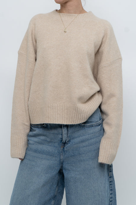 ZARA x Deadstock Nude Soft Wool-blend Knit Sweater (XS-M)