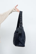 Load image into Gallery viewer, ALL SAINTS x Navy Leather Oversized Purse