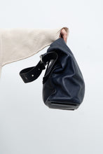 Load image into Gallery viewer, ALL SAINTS x Navy Leather Oversized Purse