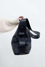 Load image into Gallery viewer, ALL SAINTS x Navy Leather Oversized Purse