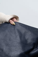 Load image into Gallery viewer, ALL SAINTS x Navy Leather Oversized Purse