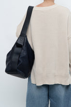 Load image into Gallery viewer, ALL SAINTS x Navy Leather Oversized Purse