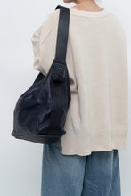 Load image into Gallery viewer, ALL SAINTS x Navy Leather Oversized Purse
