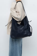 Load image into Gallery viewer, ALL SAINTS x Navy Leather Oversized Purse