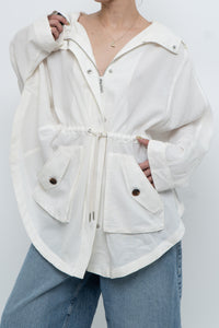 Vintage x NUAGE White Flowy Jacket (M, L)