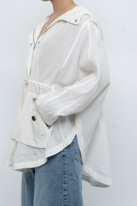 Vintage x NUAGE White Flowy Jacket (M, L)