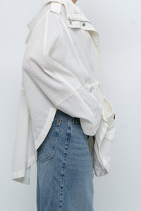 Vintage x NUAGE White Flowy Jacket (M, L)
