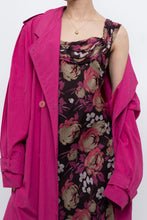 Load image into Gallery viewer, Vintage x Dark Brown Floral Pure Silk Dress (M)