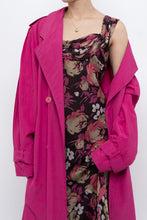 Load image into Gallery viewer, Vintage x Dark Brown Floral Pure Silk Dress (M)