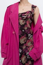 Load image into Gallery viewer, Vintage x Dark Brown Floral Pure Silk Dress (M)