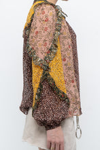 Load image into Gallery viewer, ULLA JOHNSON x Silk Patterned Frilly Blouse (XS, S)