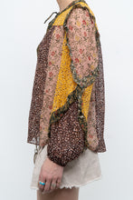 Load image into Gallery viewer, ULLA JOHNSON x Silk Patterned Frilly Blouse (XS, S)