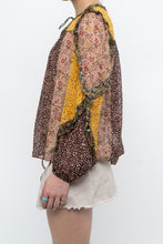 Load image into Gallery viewer, ULLA JOHNSON x Silk Patterned Frilly Blouse (XS, S)