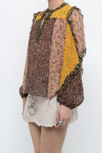 Load image into Gallery viewer, ULLA JOHNSON x Silk Patterned Frilly Blouse (XS, S)