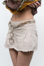 Load image into Gallery viewer, HARLOW x Beige Cotton Denim Mini Skirt (XS, S)