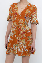Load image into Gallery viewer, NICHOLAS x Orange Floral Pure Silk Mini Dress (S)