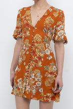 Load image into Gallery viewer, NICHOLAS x Orange Floral Pure Silk Mini Dress (S)