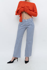 LISA SAYS GAH x Blue, White Checkered Pant (XS, S)