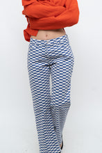 Load image into Gallery viewer, LISA SAYS GAH x Blue, White Checkered Pant (XS, S)
