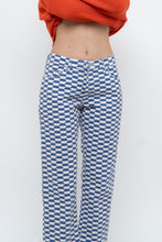 Load image into Gallery viewer, LISA SAYS GAH x Blue, White Checkered Pant (XS, S)