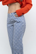 Load image into Gallery viewer, LISA SAYS GAH x Blue, White Checkered Pant (XS, S)