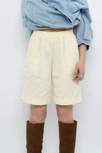 Load image into Gallery viewer, Vintage x Made in Canada x Butter Yellow Cotton Short (XS, S)